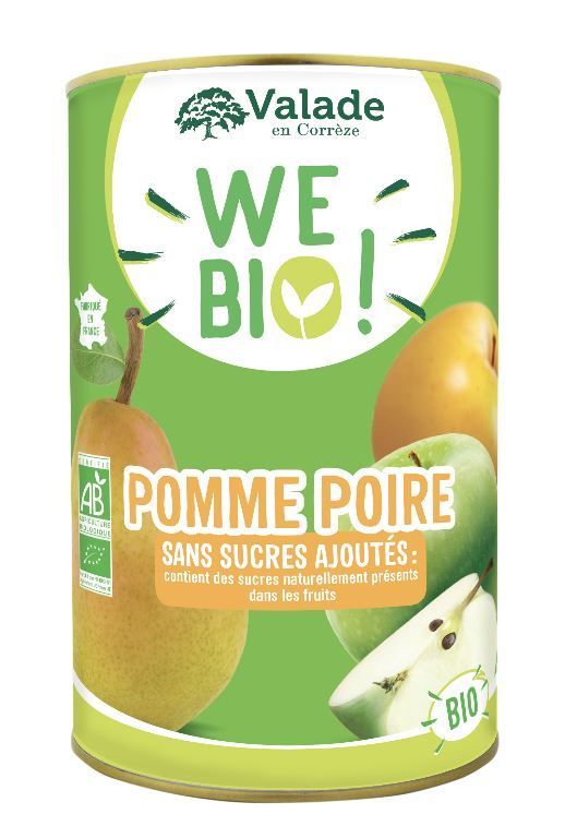 Purée de pommes poires Bio - WE BIO - Boite 5/1