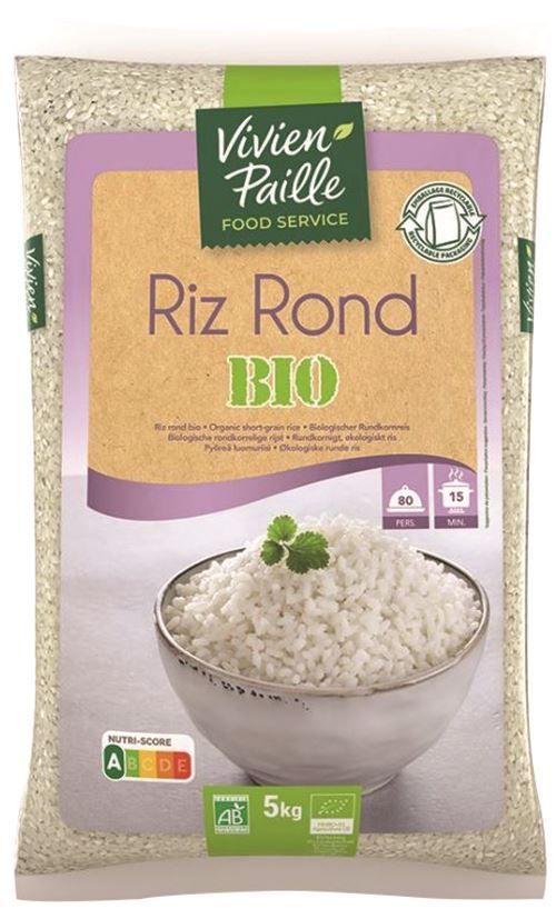 Riz rond Bio - VIVIEN PAILLE - Sac de 5 kg