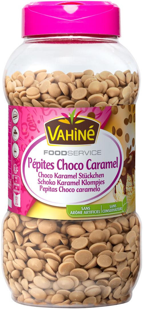 Pépites choco caramel - VAHINE - Boite de 520 g