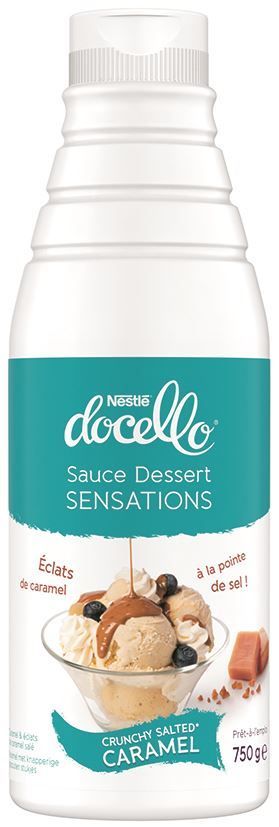 Sauce dessert Sensation saveur crunchy caramel - NESTLE DOCELLO - Bouteille de 750 g