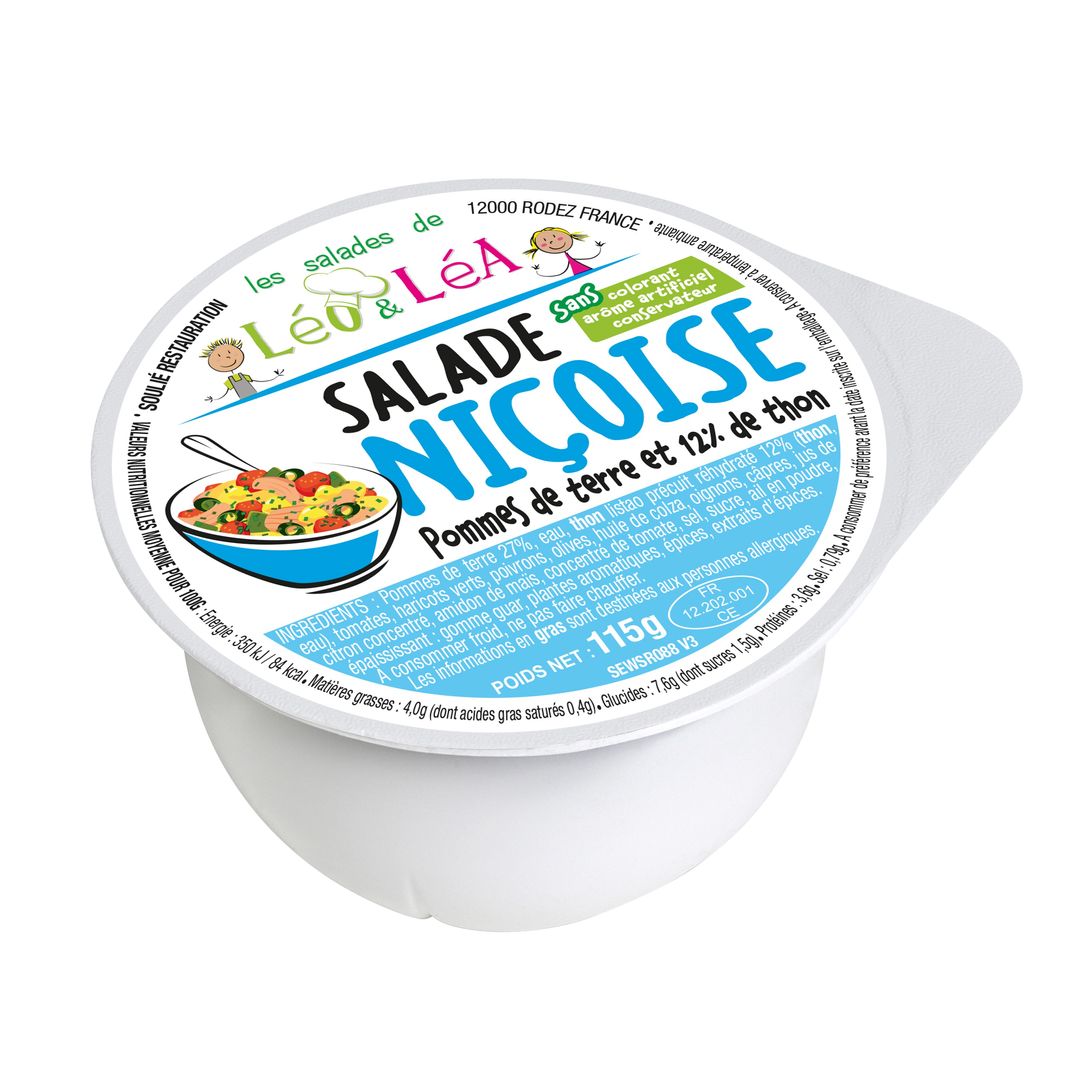 Salade Niçoise - SOULIE - Carton de 72 coupelles