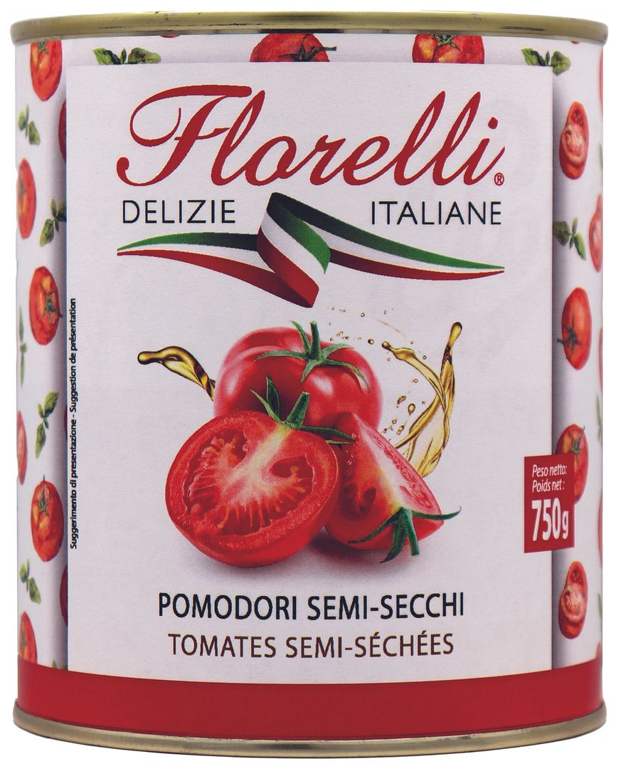 Tomates semi séchées - FLORELLI - Boite de 750 g