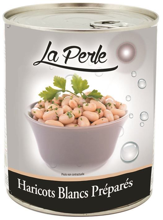 Haricots blancs préparés - LA PERLE - Boite 4/4