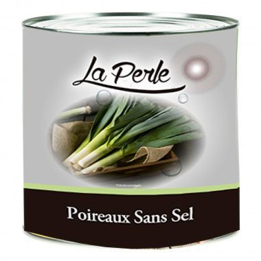 Poireaux entiers sans sel ajouté - LA PERLE - Boite 3/1