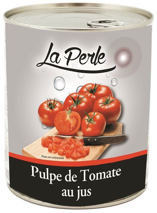 Pulpe de tomates au jus - LA PERLE - Boite 4/4