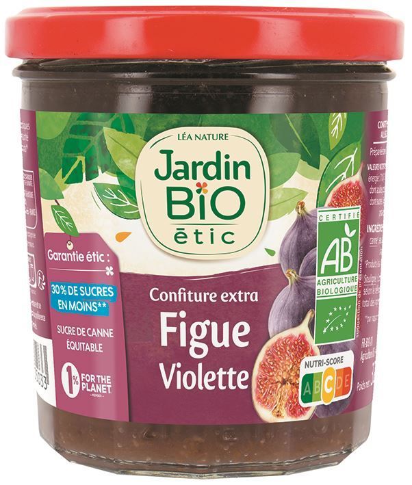 Confiture figue violette Bio - JARDIN BIO - Pot de 320g