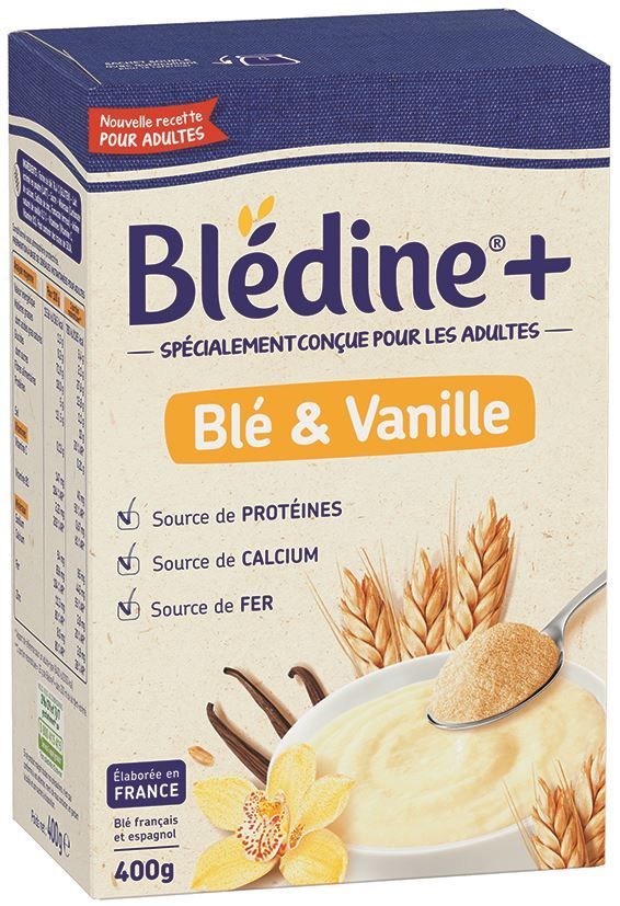 Blédine+ céréales adultes en poudre saveur vanille - BLEDINA
