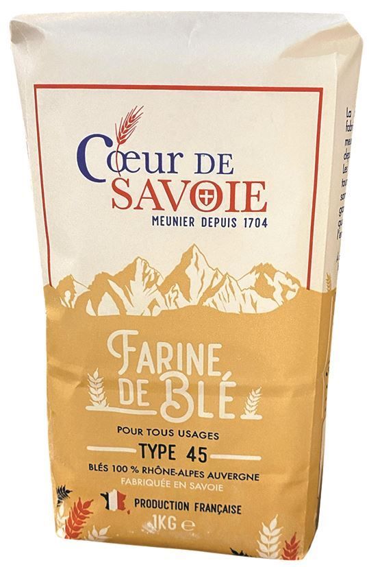 Farine pâtissière type 45 - COEUR DE SAVOIE - Carton de 10 paquets