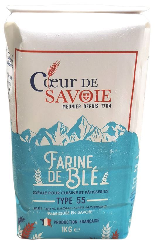 Farine de blé type 55 - COEUR DE SAVOIE - Carton de 10 paquets