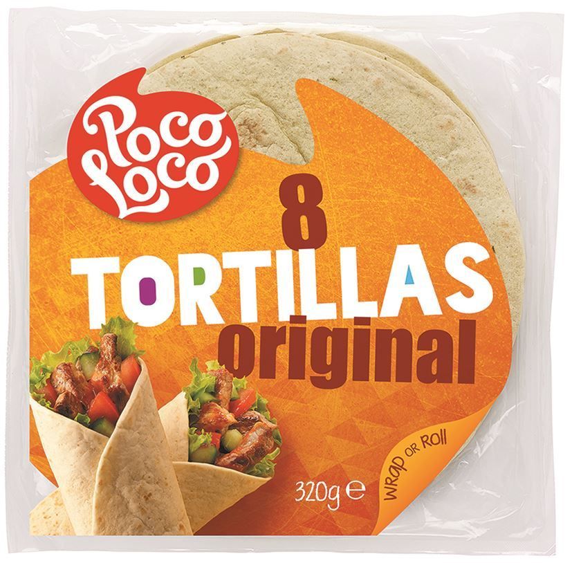 Tortillas de blé X8 - POCO LOCO - Carton de 14 sachets