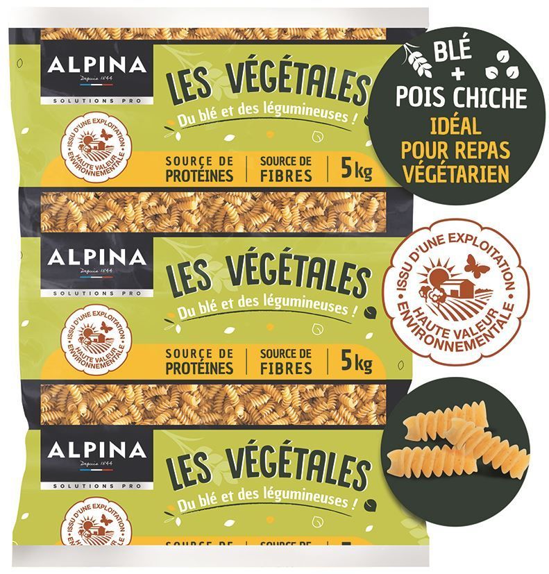 Torsades blé et pois chiches HVE - ALPINA SAVOIE - Sa de 5kg