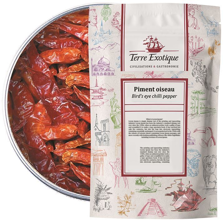 Piment oiseau - TERRE EXOTIQUE - Sachet de 250 g