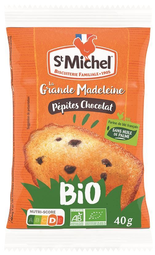 Madeleine pépites de chocolat St Michel