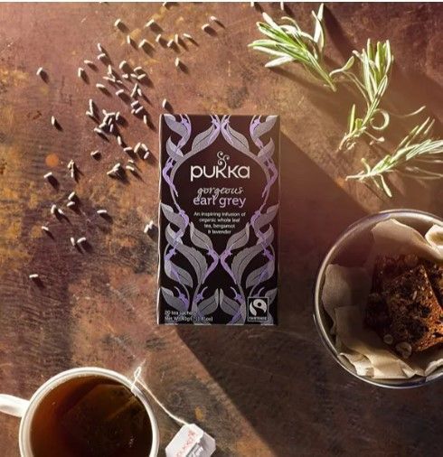 Thé noir Gorgeous Earl Grey Bio - PUKKA - Boite de 20 sachets