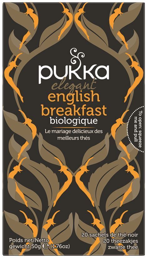 Thé noir Elegant English Breakfast Bio - PUKKA - Boite de 20 sachets