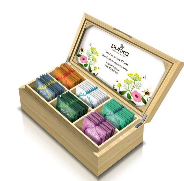 Coffret thé et infusions Bambou Bio - PUKKA - Boite de 42 sachets