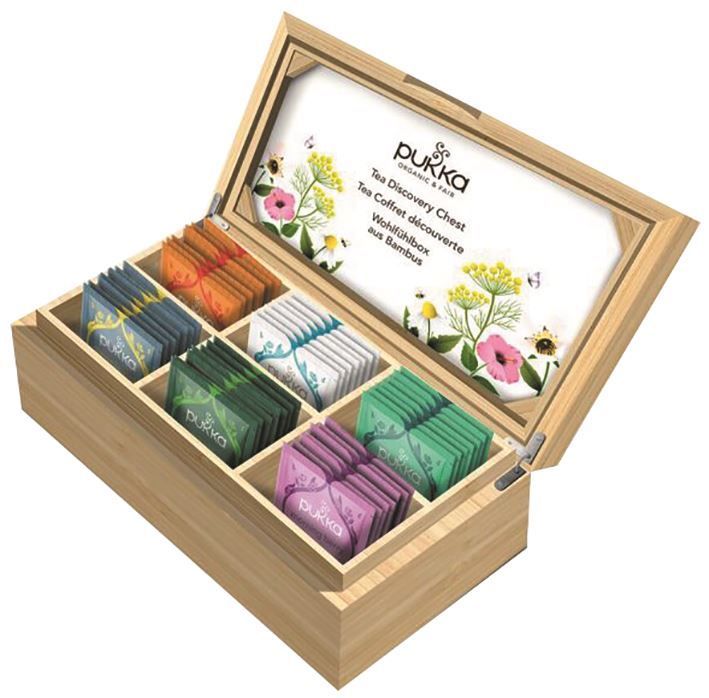 Coffret thé et infusions Bambou Bio - PUKKA - Boite de 42 sachets