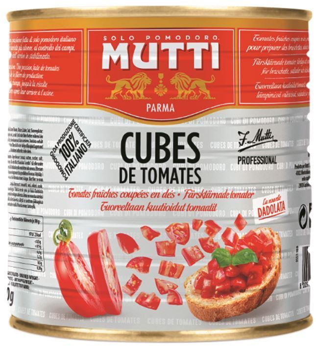 Cubes de tomates - MUTTI - Boite 5/1