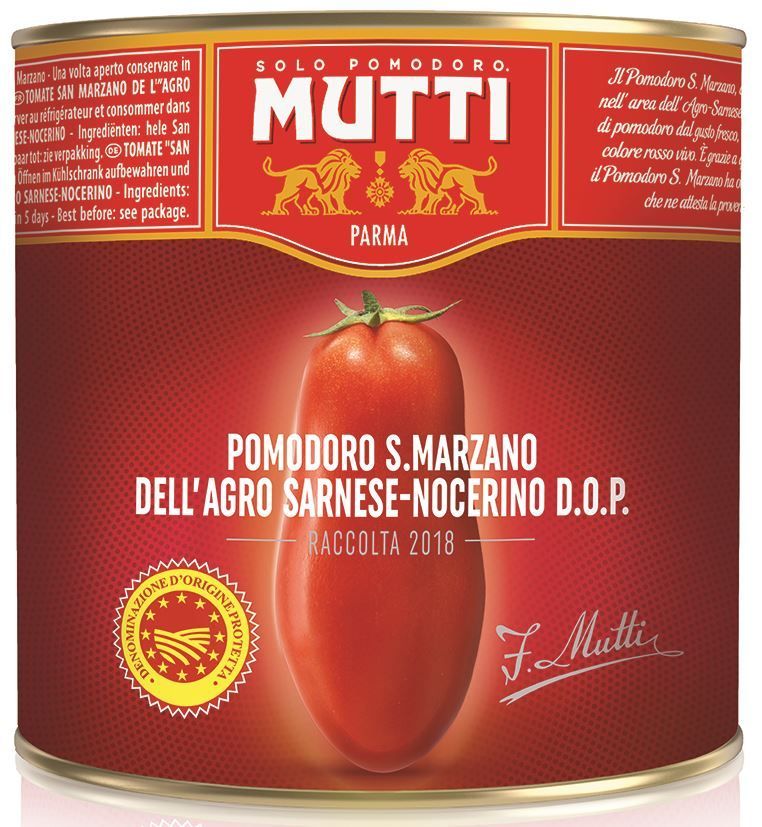 Tomate pelée entière San Marzano AOP - MUTTI - Boite 3/1