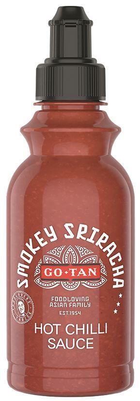 Sauce smokey sriracha - GO TAN - Bouteille de 215 ml