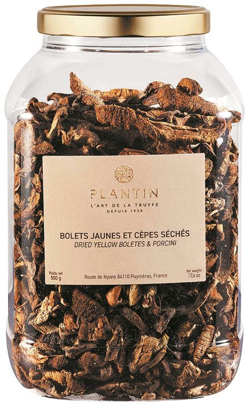 Mélange de bolets et de cèpes séchés - PLANTIN - Pot de 500 g