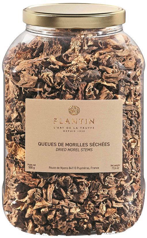 Queues de morilles séchées - PLANTIN - Pot de 500 g