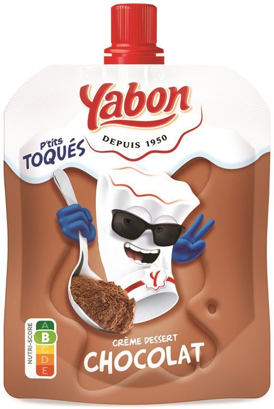 Crème dessert saveur chocolat P'tits Toqués - YABON - Carton de 75 gourdes