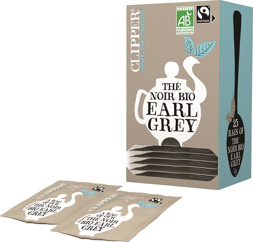 Thé Earl Grey Bio - CLIPPER - Boite de 25 sachets