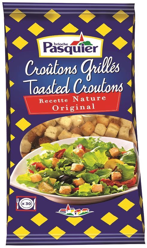 Croûtons natures en cube - PASQUIER - Carton de 12 sachets