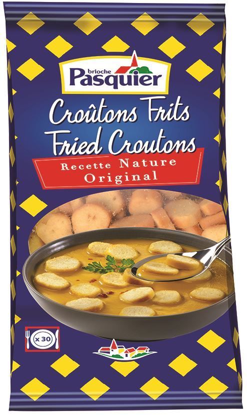 Croûtons ronds natures - PASQUIER - Carton de 12 sachets