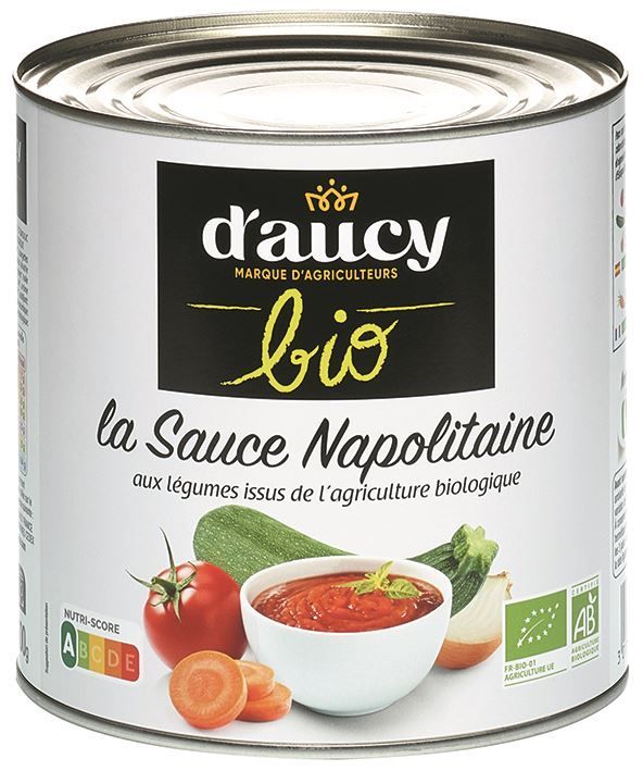 Sauce napolitaine Bio - D'AUCY - Boite 3/1