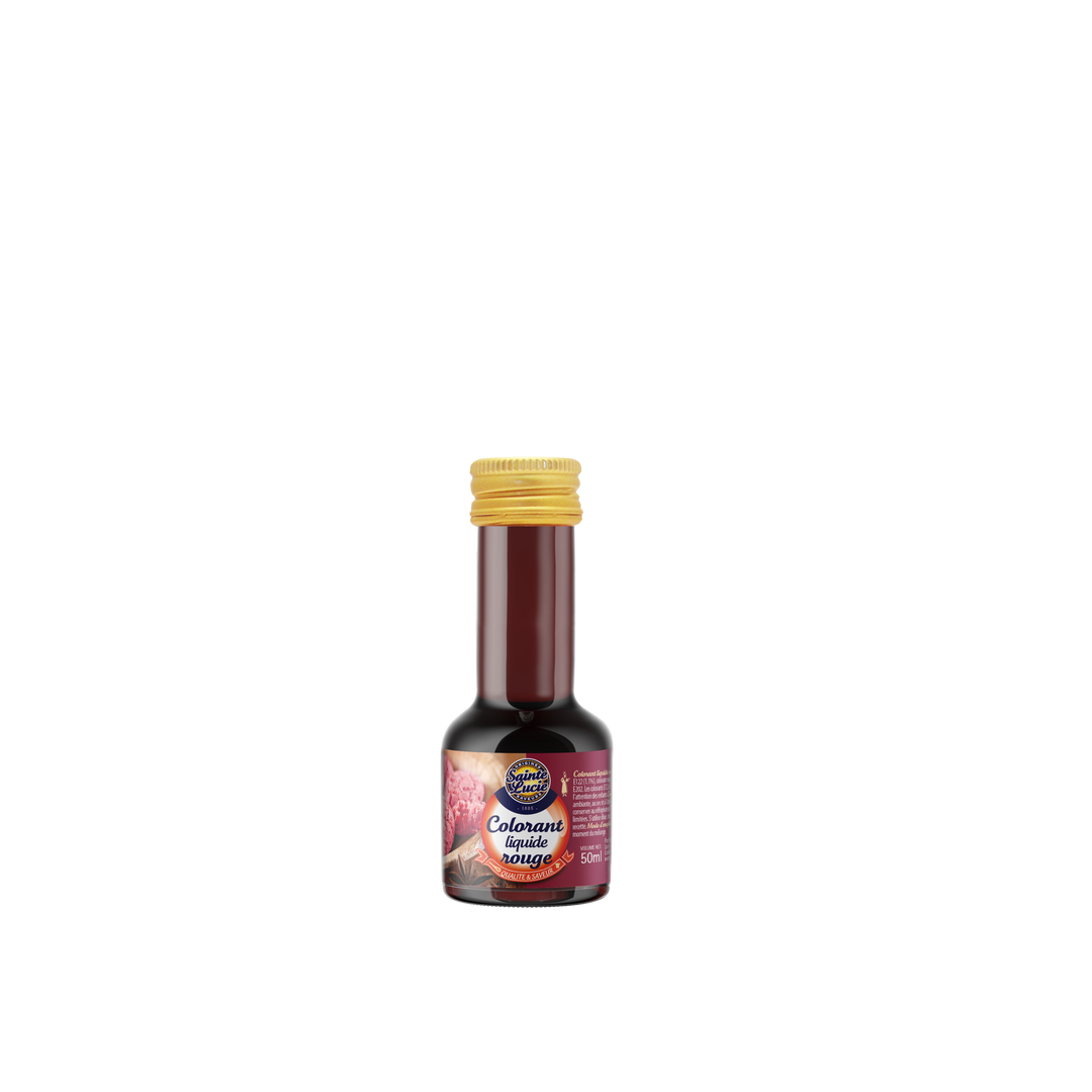 Colorant alimentaire rouge - SAINTE LUCIE - Flacon verre de 50 ml