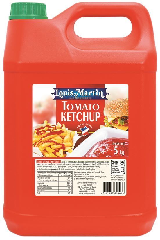 Ketchup - LOUIS MARTIN - Bidon de 5 kg