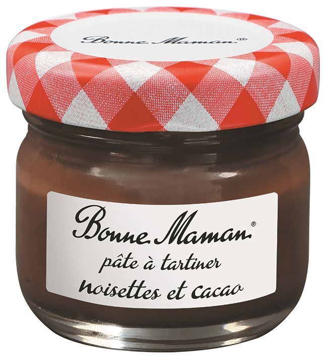 Pâte à tartiner noisettes et cacao - BONNE MAMAN - Carton de 48 pots