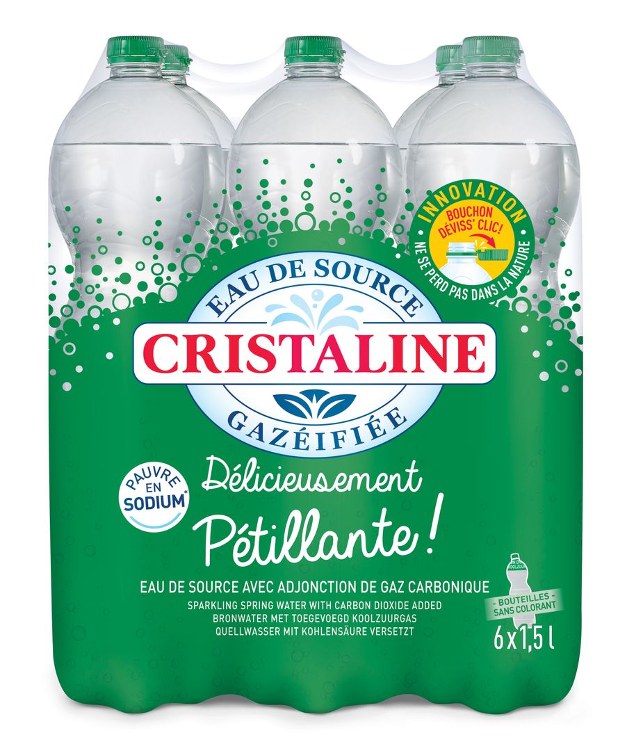 Eau plate Cristaline - CRISTALINE - Pack de 6 bouteilles