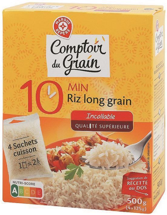 Riz long 10 minutes - REPERE - Paquet 500g