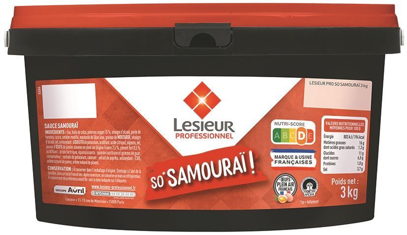 Sauce samouraï So'Sauce - LESIEUR - Seau de 3 kg