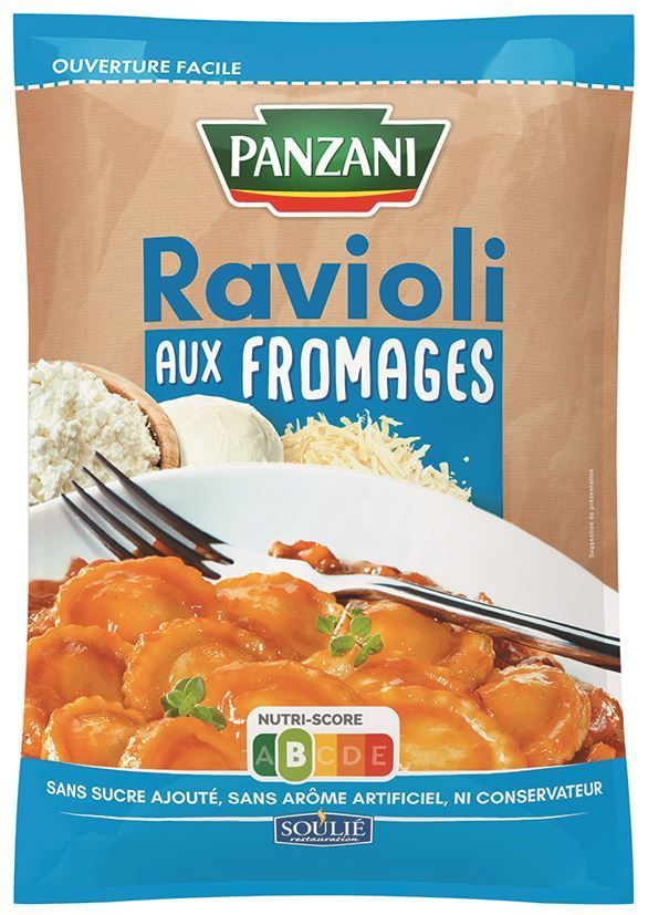 Ravioli fromages - PANZANI - Carton de 3 poches