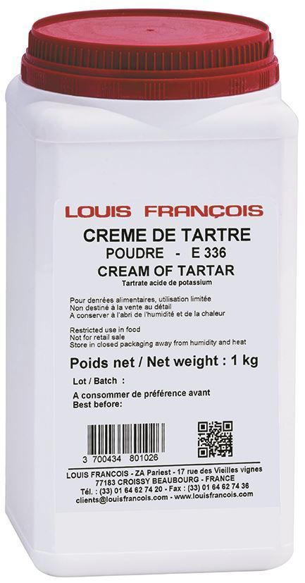 Crème de tartre - LOUIS FRANCOIS - Boite de 1kg