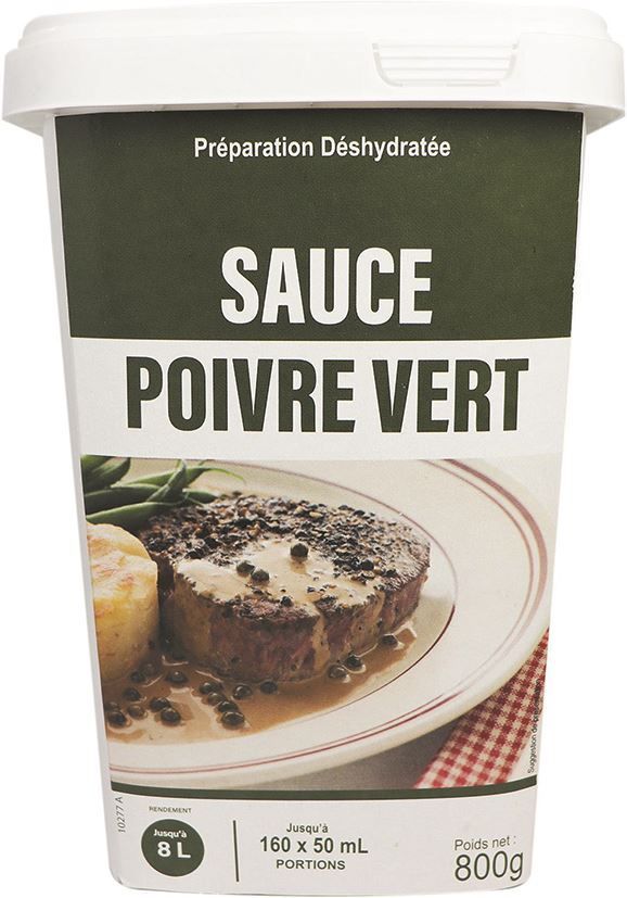 Sauce poivre vert déshydratée - SOMAPRO - Boite de 800 g