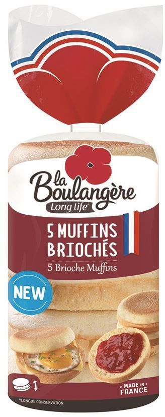 Muffins briochés - LA BOULANGERE - Carton de 10 paquets