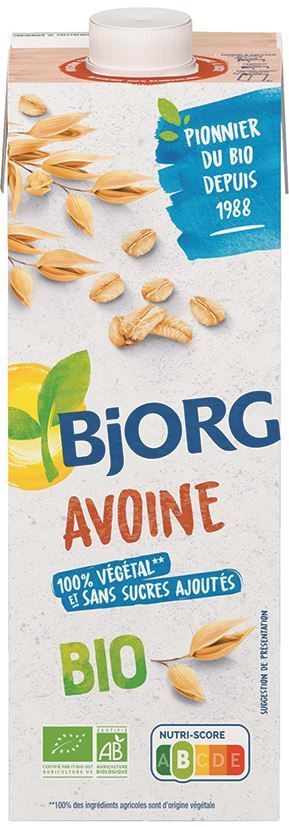 Boisson avoine Bio - BJORG - Carton de 12 briques