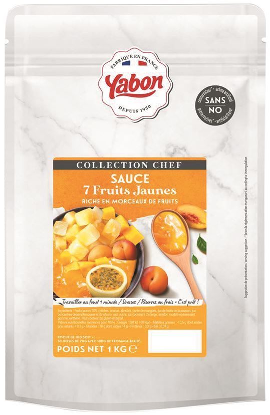 Sauce 7 fruits jaunes - YABON - Doypack de 1kg