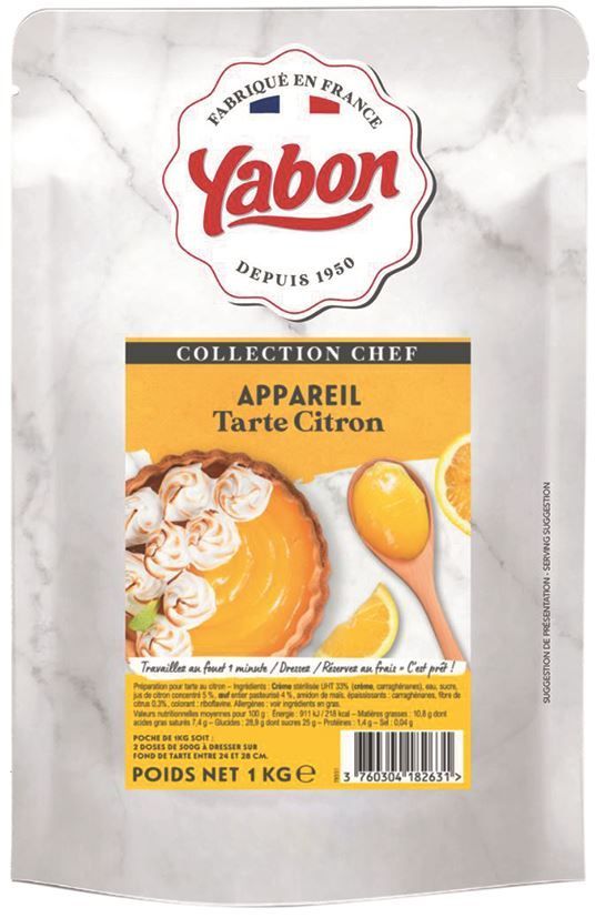 Fond de tarte citron - YABON - Doypack de 1kg