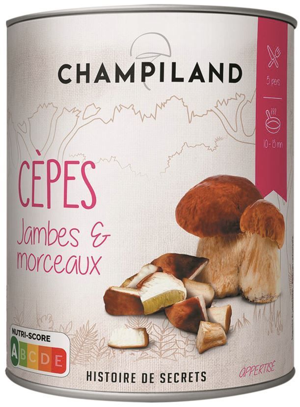 Cèpes jambes et morceaux - CHAMPILAND - Boite 4/4