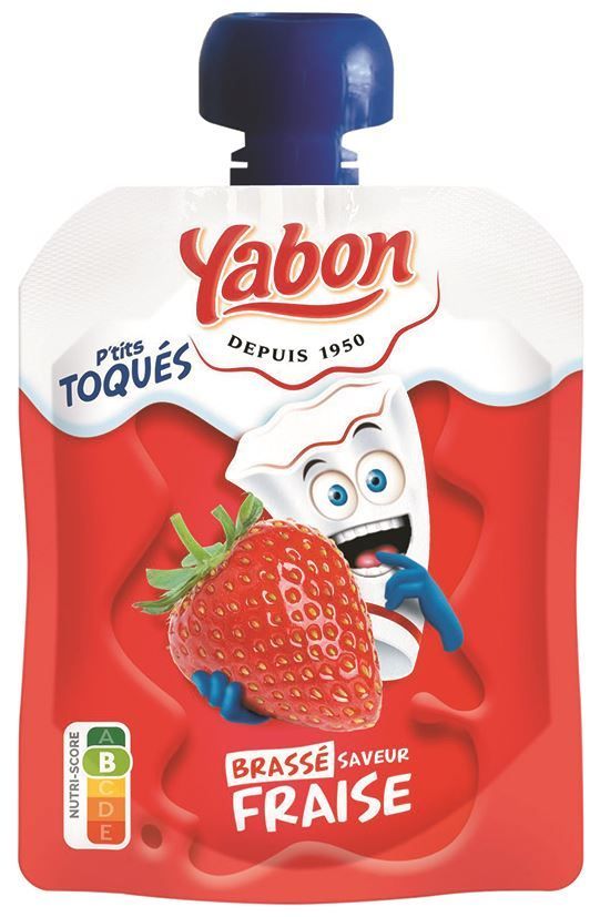 Brassé saveur fraise P'tits Toqués - YABON - Carton de 65 gourdes