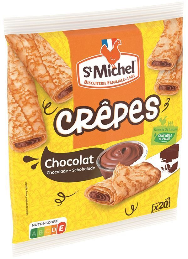 Crêpes fourrées chocolat X20 - ST MICHEL - Carton de 12 sachets