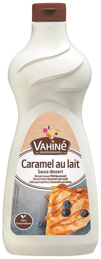 Sauce dessert caramel au lait - VAHINE - Bouteille de 1 L