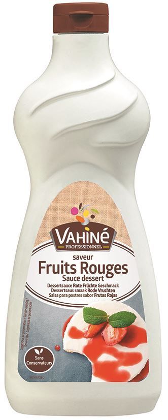 Sauce dessert fruits rouges - VAHINE - Bouteille de 1 L