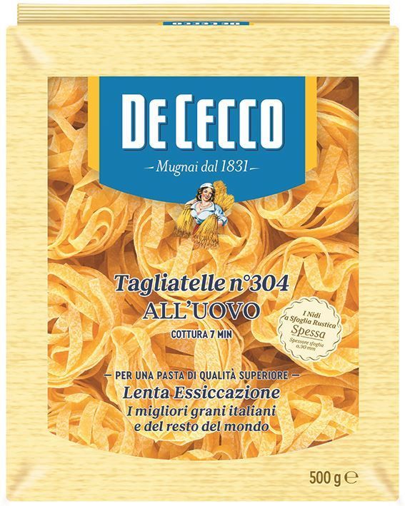 Tagliatelle Uovo - DE CECCO - Sachet 500 g